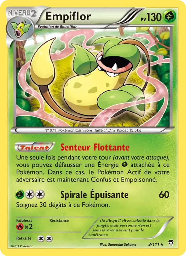 Carte Pokémon Empiflor #3 — Poings Furieux