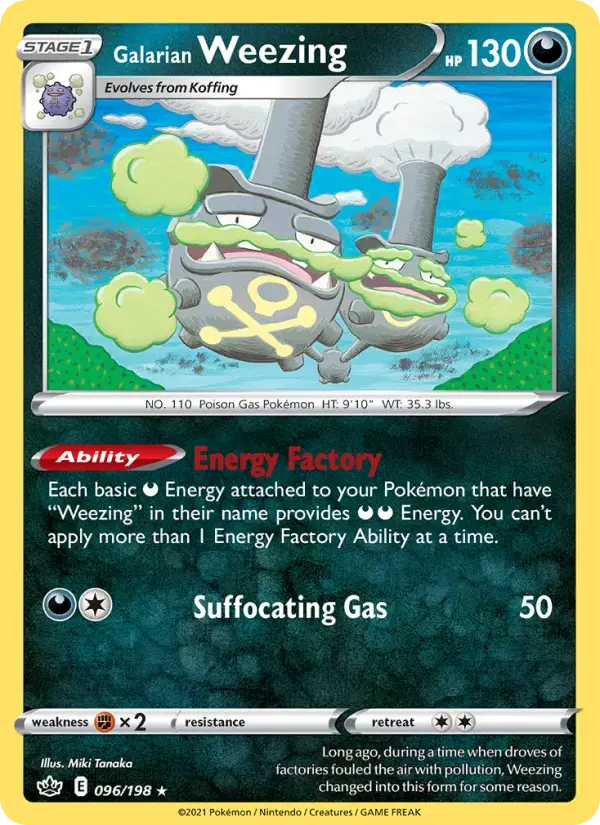Galarian Weezing #96 — Chilling Reign