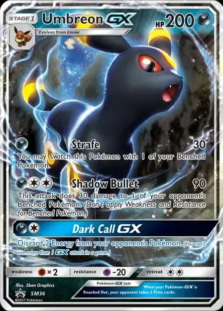 Carte Pokémon Noctali-GX #SM36 — Jumbo