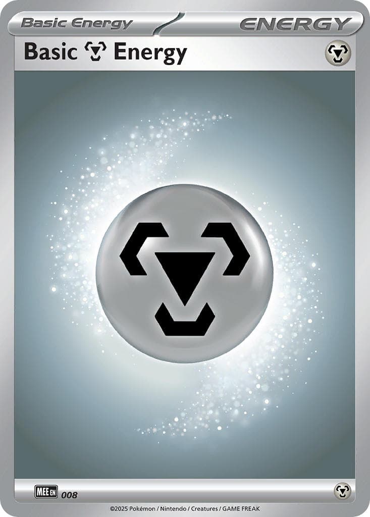 Carte Pokémon Énergie Métal #008 — Énergies Méga-Évolution