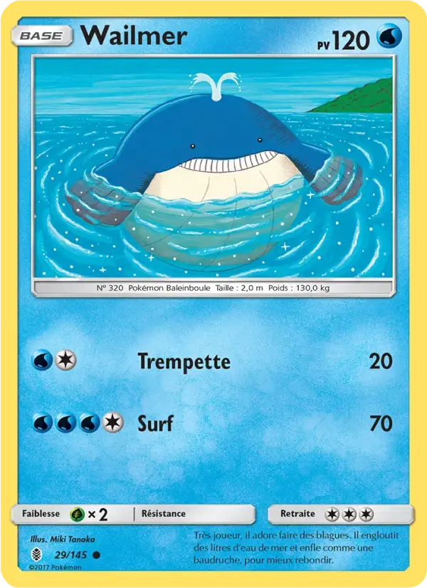 Carte Pokémon Wailmer #29 — Gardiens Ascendants