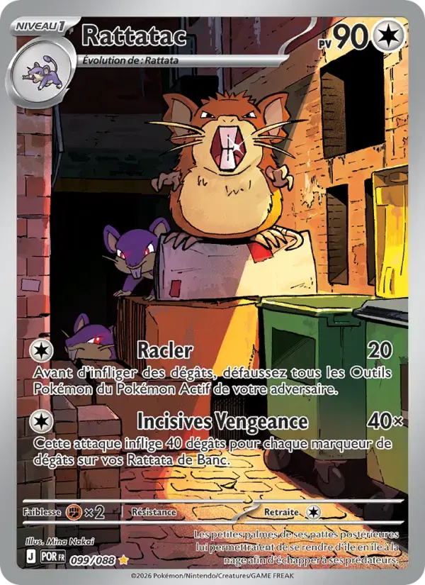 Carte Pokémon Rattatac #099 — Équilibre Parfait