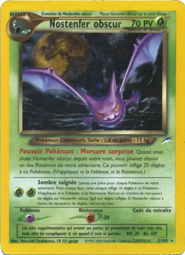 Carte Pokémon Nostenfer obscur #2 — Neo Destiny