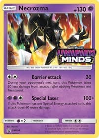 Carte Pokémon Necrozma #SM204 — Promos Soleil et Lune