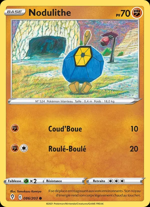 Carte Pokémon Nodulithe #86 — Évolution Céleste