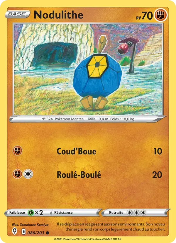 Carte Pokémon Nodulithe #86 — Évolution Céleste