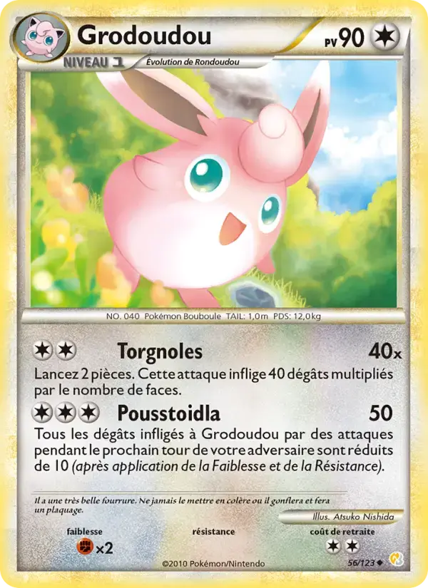 Carte Pokémon Grodoudou #56 — HeartGold SoulSilver