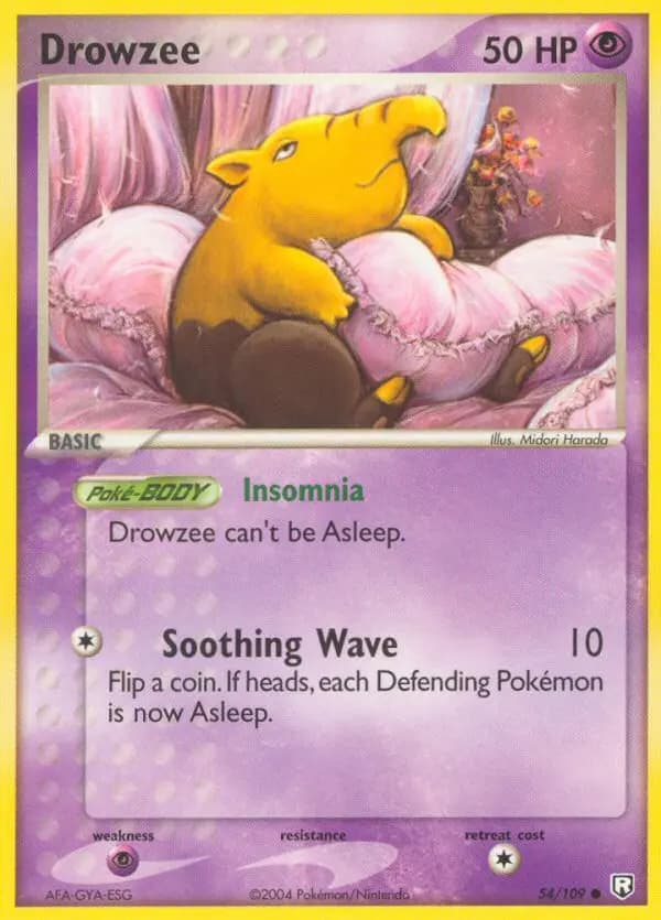 Drowzee #54 — EX Team Rocket Returns