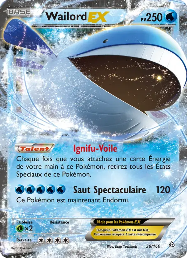 Carte Pokémon Wailord EX #38 — Primo-Choc