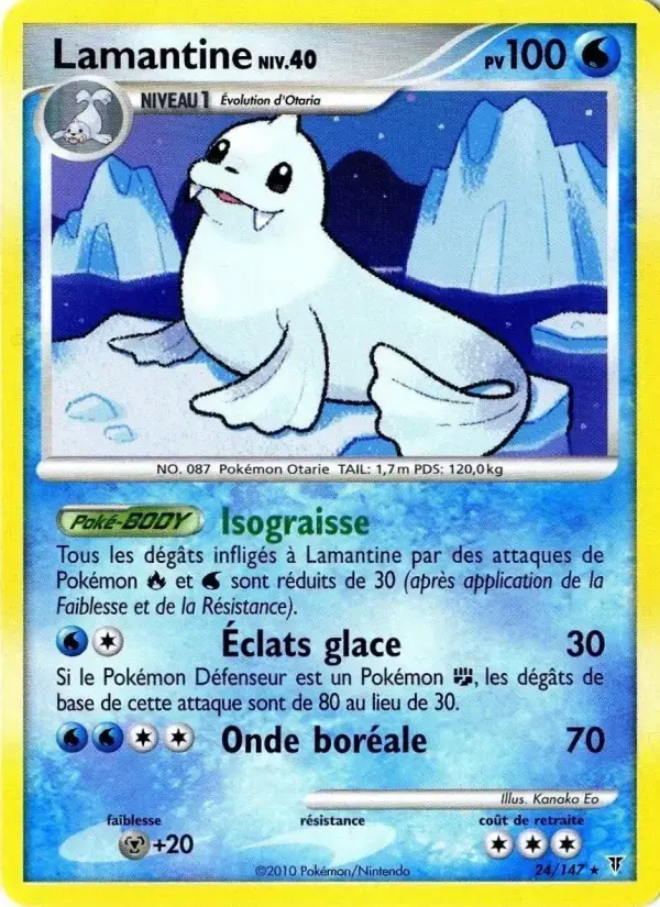 Carte Pokémon Lamantine #24 — Vainqueurs Suprêmes