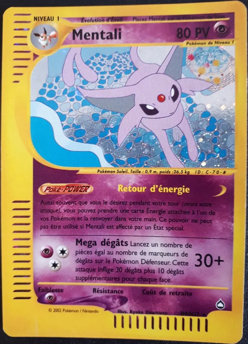 Carte Pokémon Mentali #H09 — Aquapolis