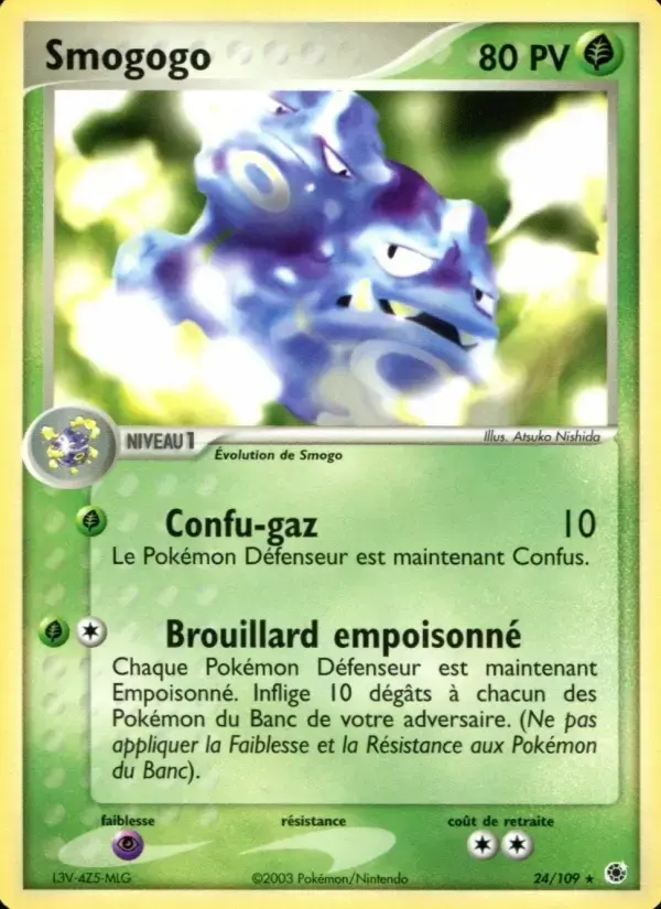 Carte Pokémon Smogogo #24 — Rubis & Saphir