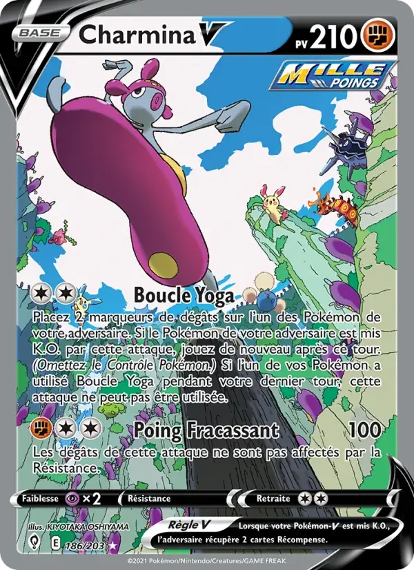 Carte Pokémon Charmina V #186 — Évolution Céleste
