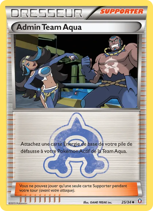 Carte Pokémon Admin Team Aqua #25 — Double Danger