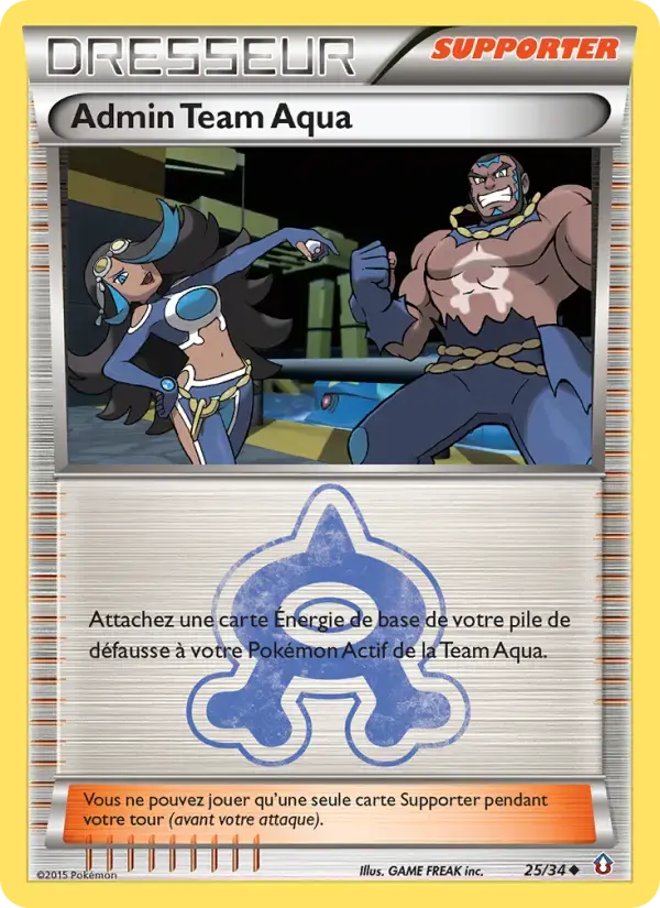 Carte Pokémon Admin Team Aqua #25 — Double Danger