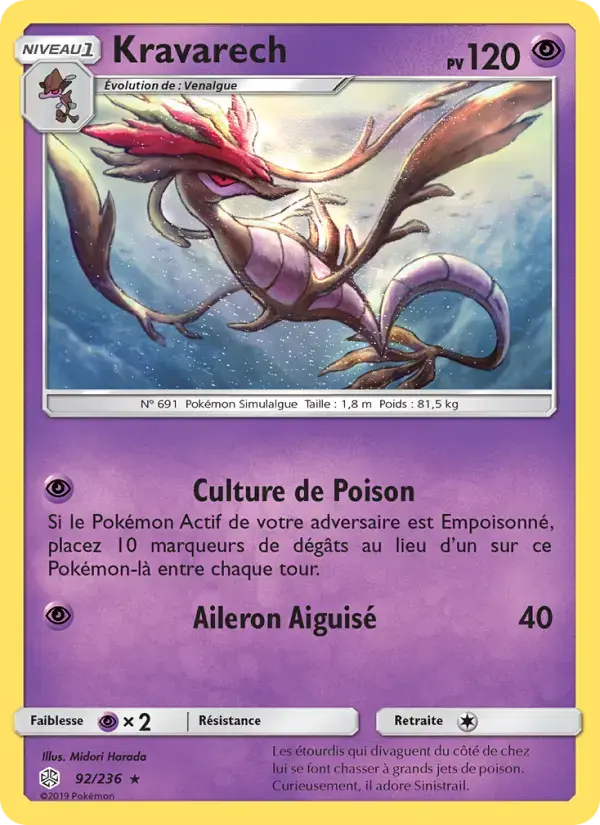Carte Pokémon Kravarech #92 — Éclipse Cosmique