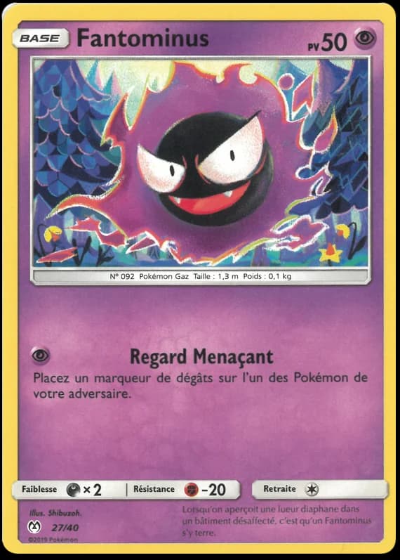 Carte Pokémon Fantominus #27 — 2019 Promo McDonald's
