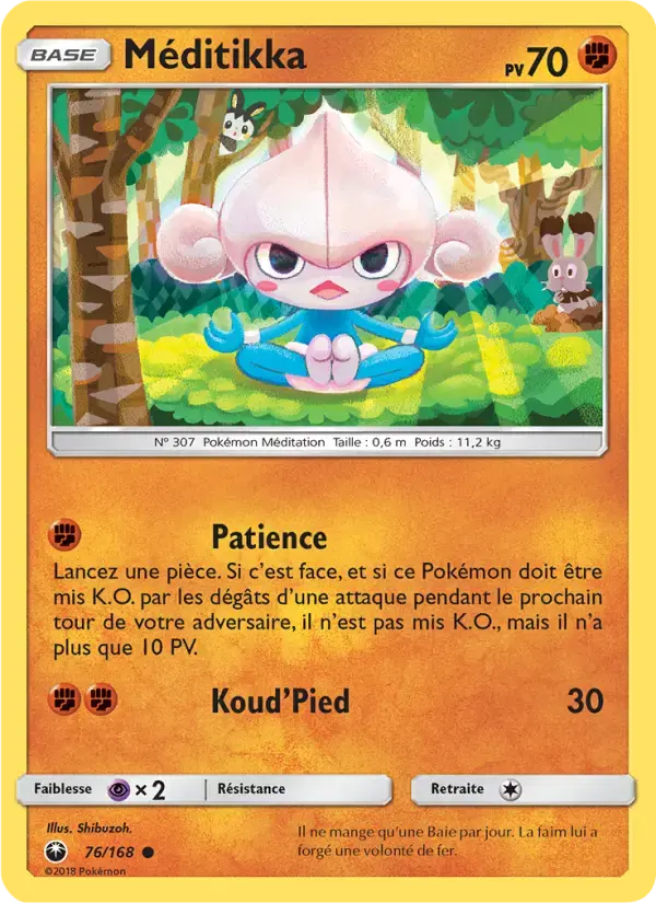 Carte Pokémon Méditikka #76 — Tempête Céleste
