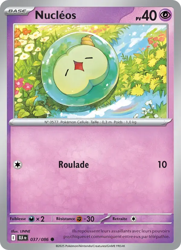 Carte Pokémon Nucléos #037 — Foudre Noire