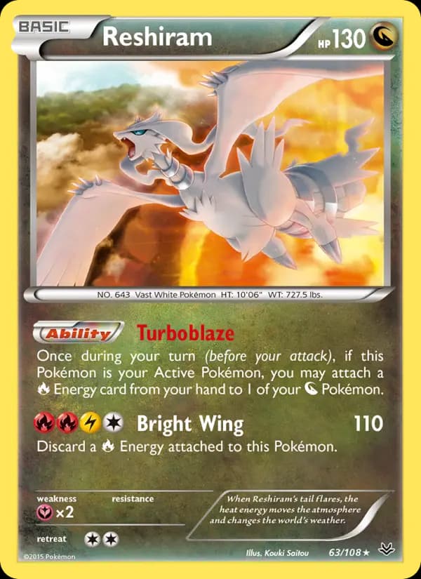 Reshiram #63 — Roaring Skies
