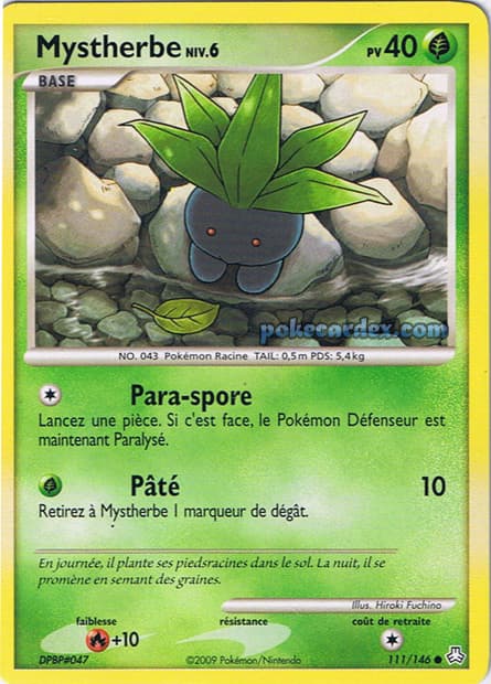 Carte Pokémon Mystherbe #111 — Éveil des Légendes