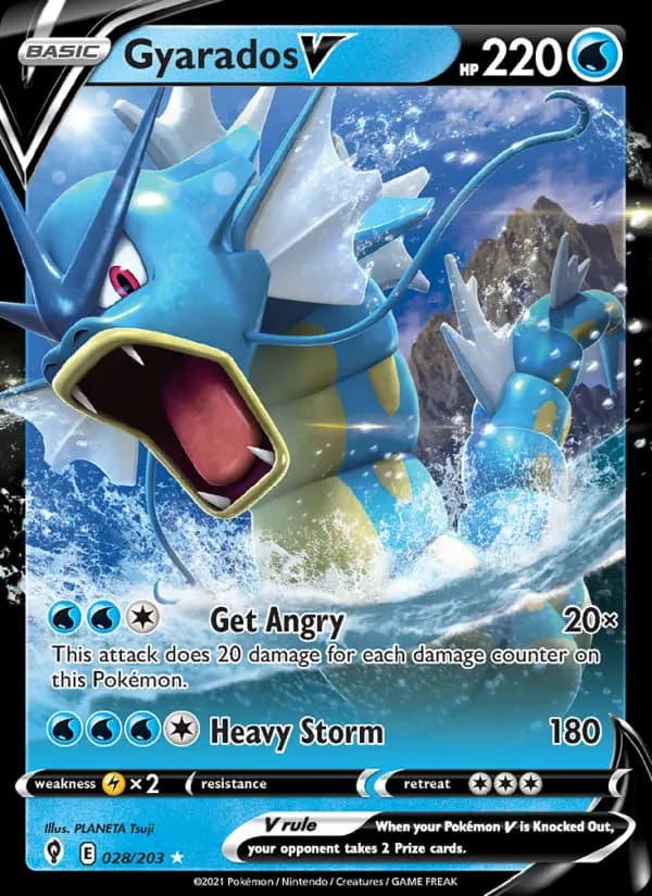 Gyarados V #28 — Evolving Skies