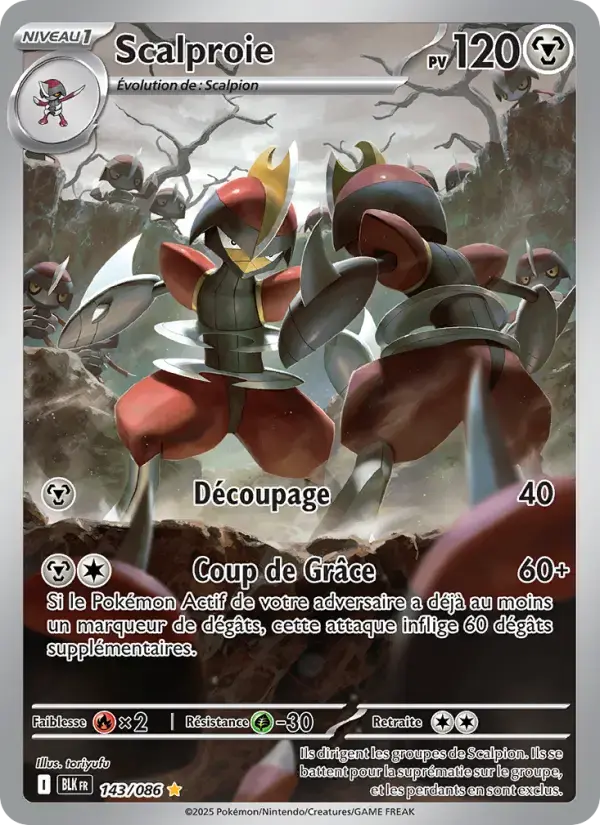 Carte Pokémon Scalproie #143 — Foudre Noire