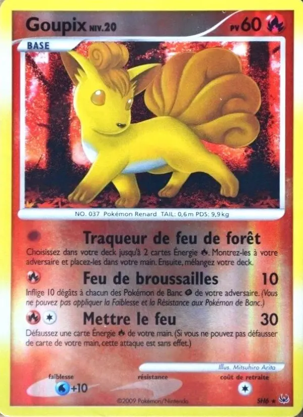 Carte Pokémon Goupix #SH6 — Platine