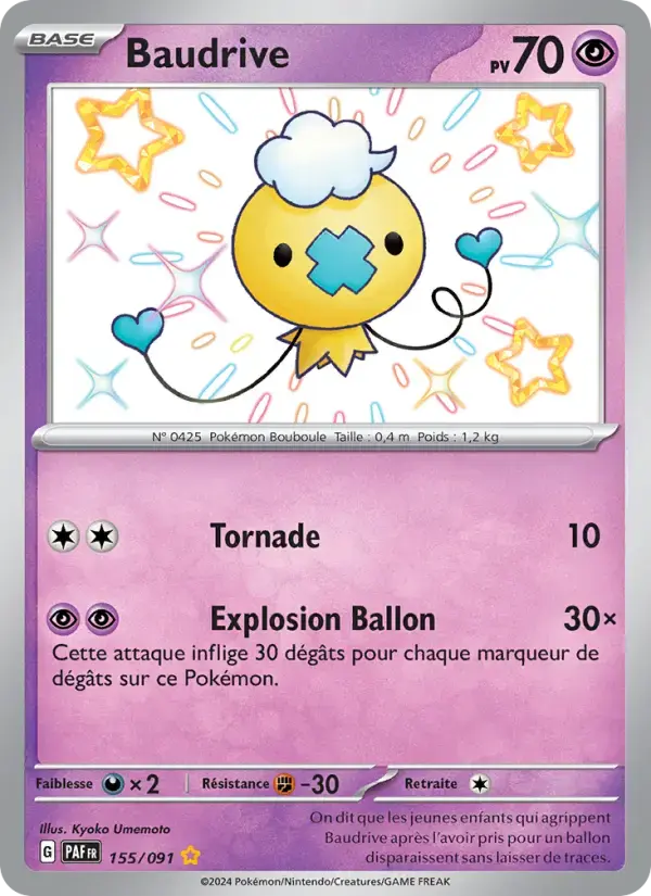 Carte Pokémon Baudrive #155 — Destinées de Paldea