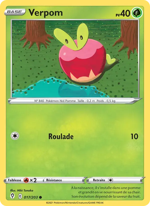 Carte Pokémon Verpom #17 — Évolution Céleste