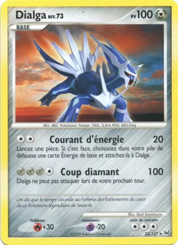 Carte Pokémon Dialga #23 — Platine