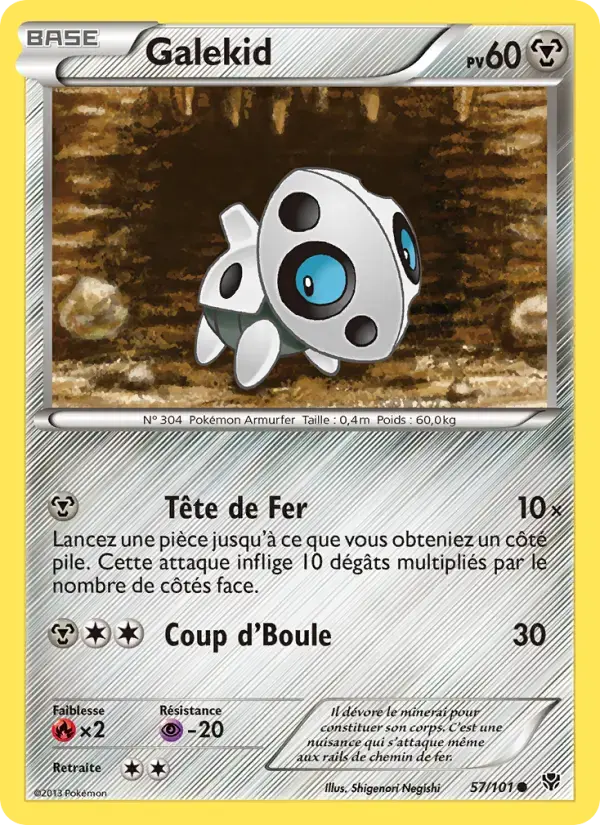 Carte Pokémon Galekid #57 — Explosion Plasma