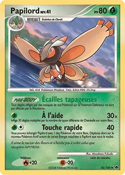 Carte Pokémon Papilord #42 — Aube Majestueuse