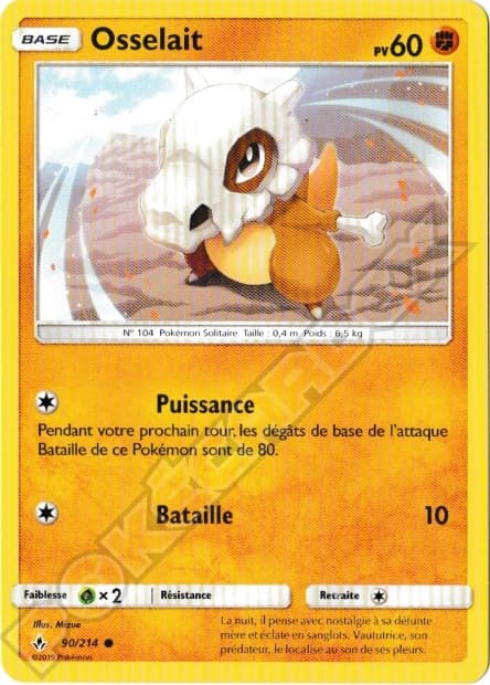 Carte Pokémon Osselait #90 — Alliance Infaillible