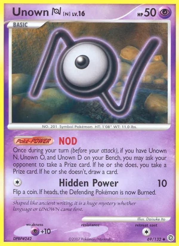 Unown N #69 — Secret Wonders