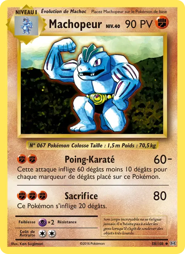 Carte Pokémon Machopeur #58 — Évolutions XY
