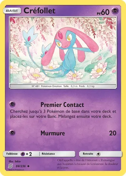 Carte Pokémon Créfollet #084 Stamp — Harmonie des Esprits