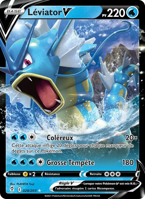 Carte Pokémon Léviator V #28 — Évolution Céleste