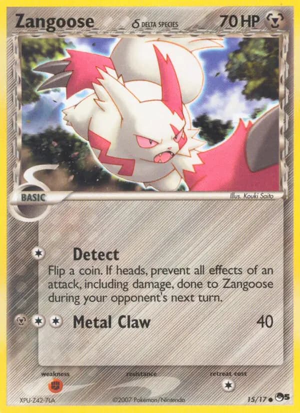 Zangoose δ #15 — POP 5