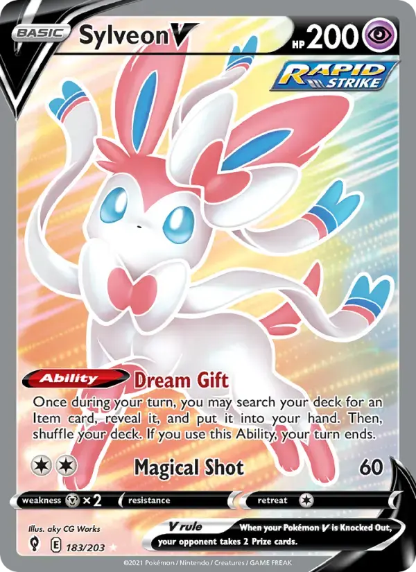 Sylveon V #183 — Evolving Skies