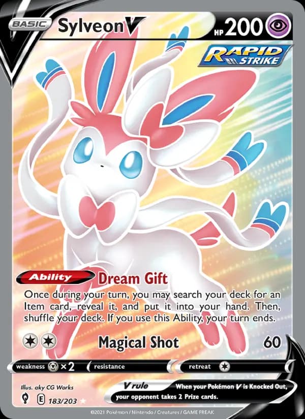 Sylveon V #183 — Evolving Skies