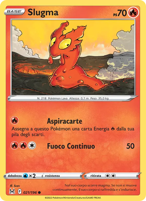 Carte Pokémon Limagma #021 — Origine Perdue