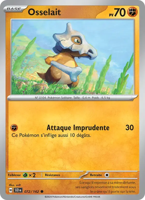 Carte Pokémon Osselait #072 — Couronne Stellaire