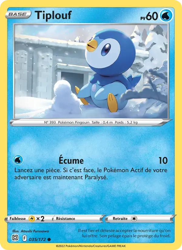 Carte Pokémon Tiplouf #035 — Stars Étincelantes
