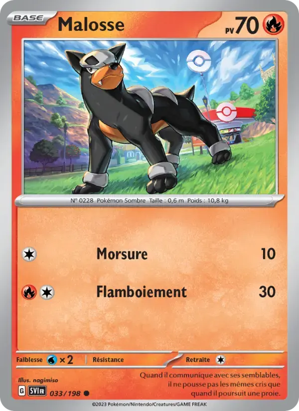 Carte Pokémon Malosse #033 — Écarlate et Violet
