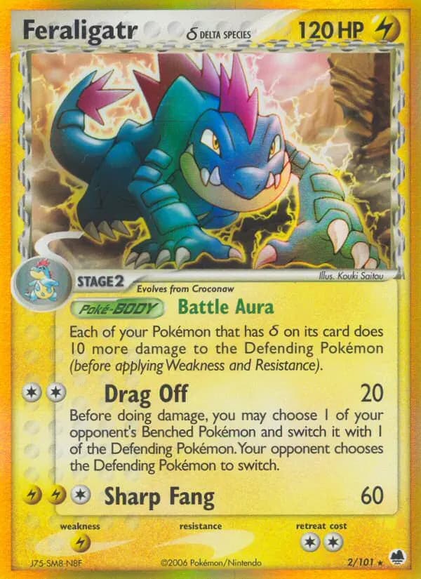 Feraligatr δ #002 — Dragon Frontiers