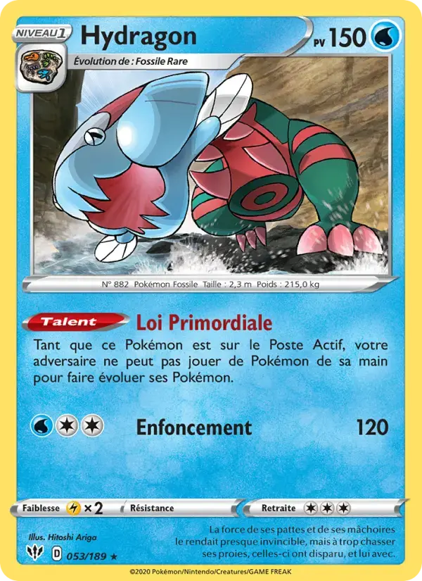 Carte Pokémon Hydragon #53 — Ténèbres Embrasées
