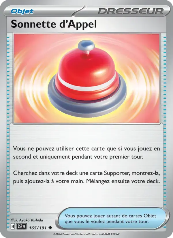 Carte Pokémon Sonnette d'Appel #165 — Étincelles Déferlantes