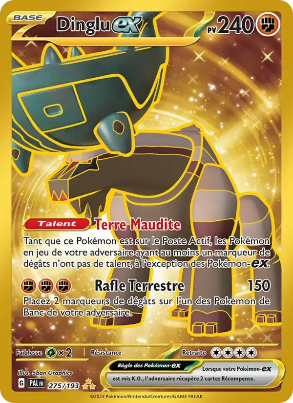 Carte Pokémon Dinglu-ex #275 — Évolutions à Paldea