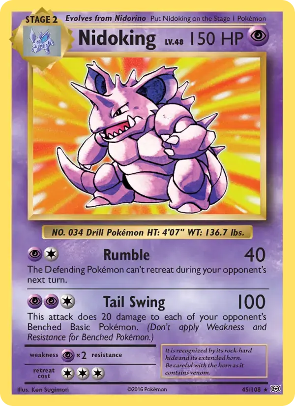 Nidoking #45 — Evolutions